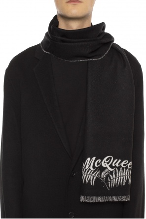 Scarf with logo, zdjęcie 2 Scarf with logo od Alexander McQueen